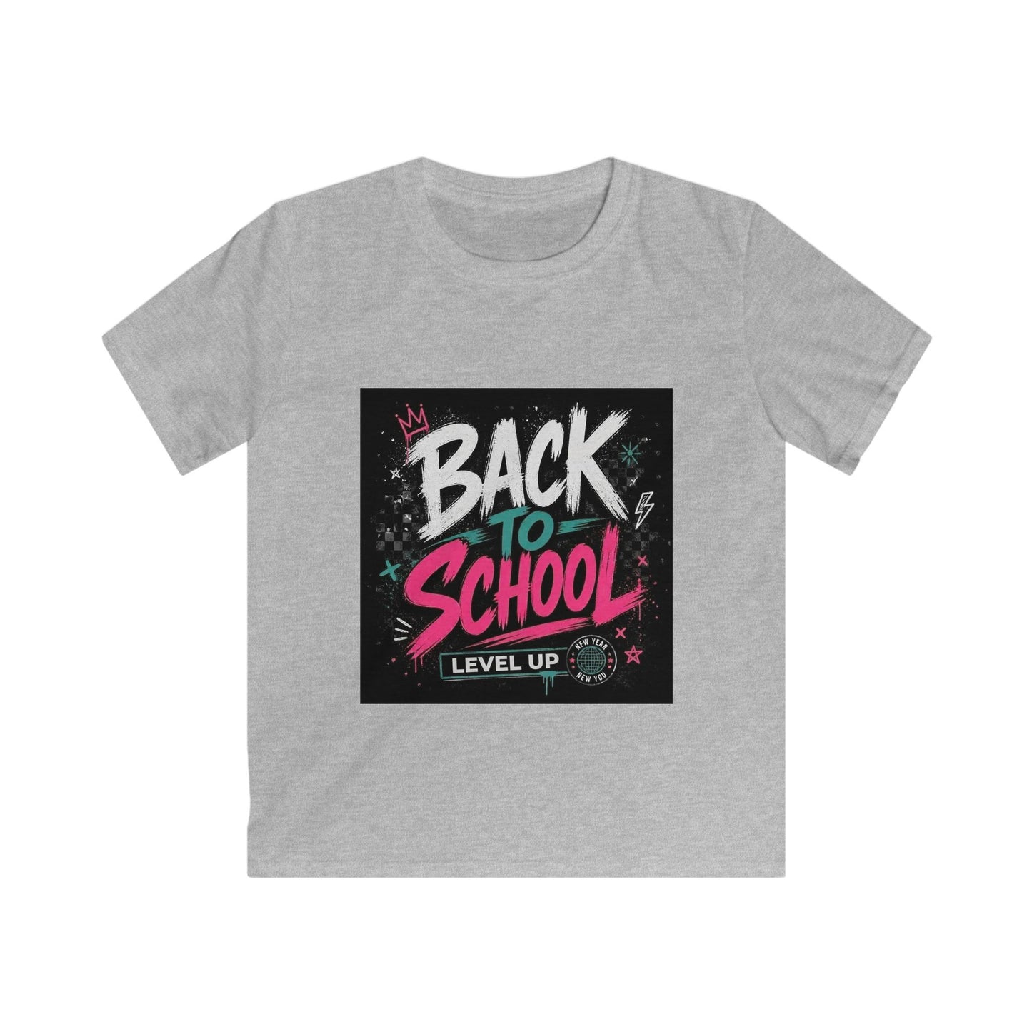 Back to School Kids Tee — "Back to School Level Up" Graphic Shirt