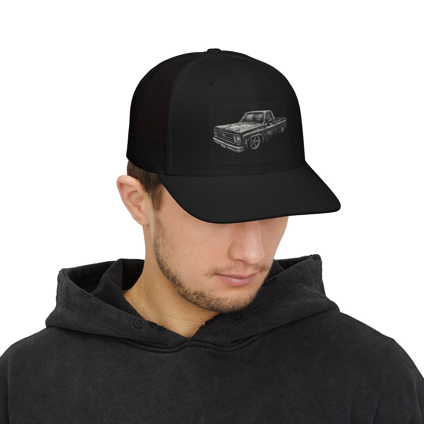 Vintage Pickup sketch Snapback Cap