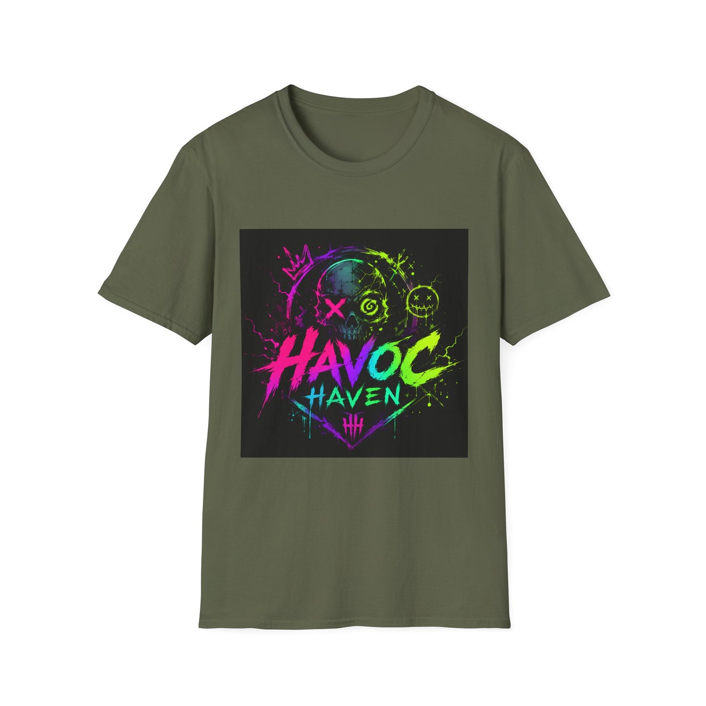 Havoc Haven Neon Skull T-Shirt