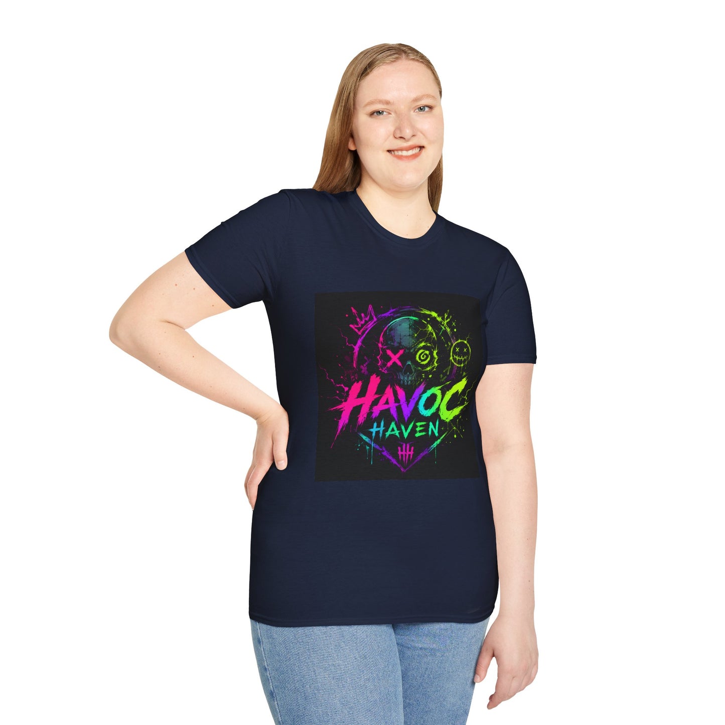 Havoc Haven Neon Skull T-Shirt