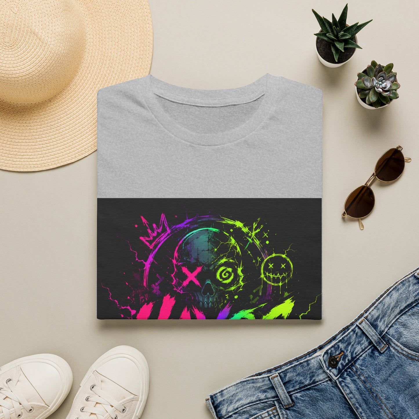 Havoc Haven Neon Skull T-Shirt