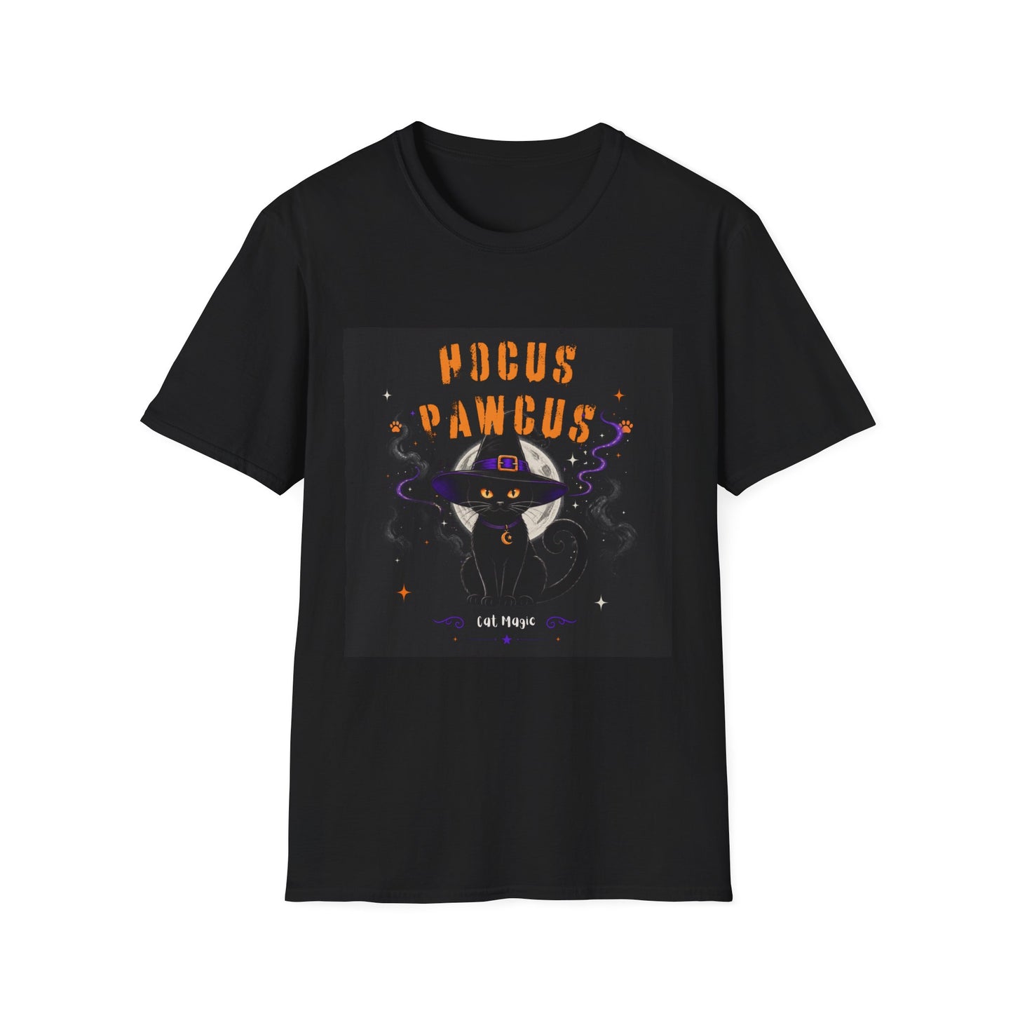 Hocus Pawcus T-Shirt — Cute Witch Cat Halloween Tee