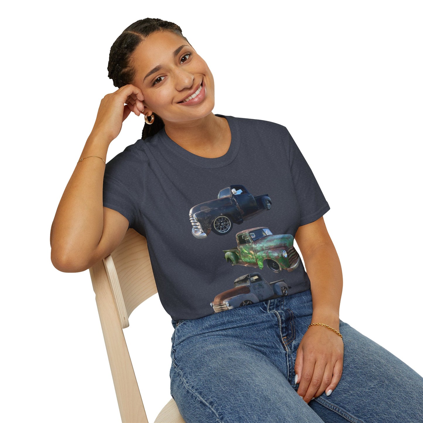 Vintage Lowered Pickup Truck trio T-Shirt