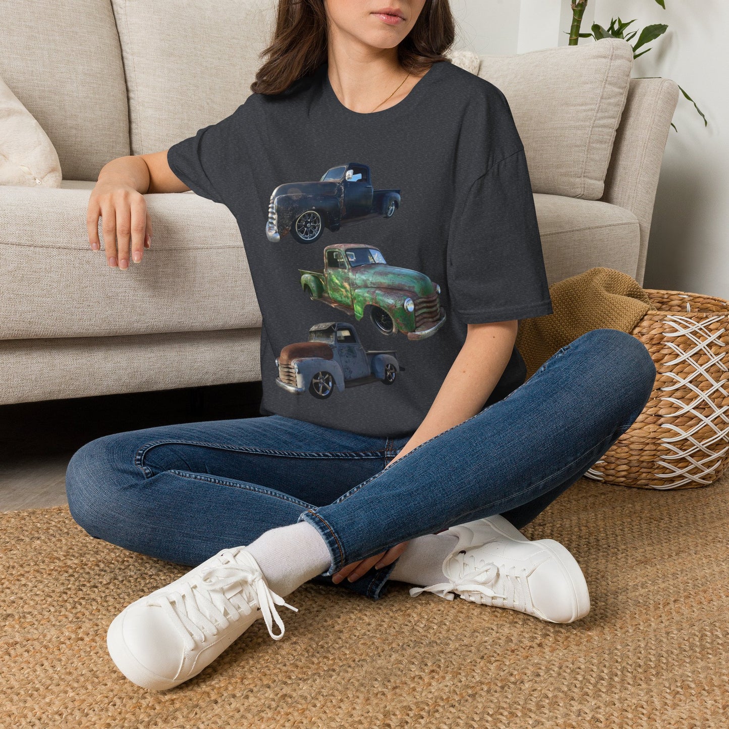 Vintage Lowered Pickup Truck trio T-Shirt