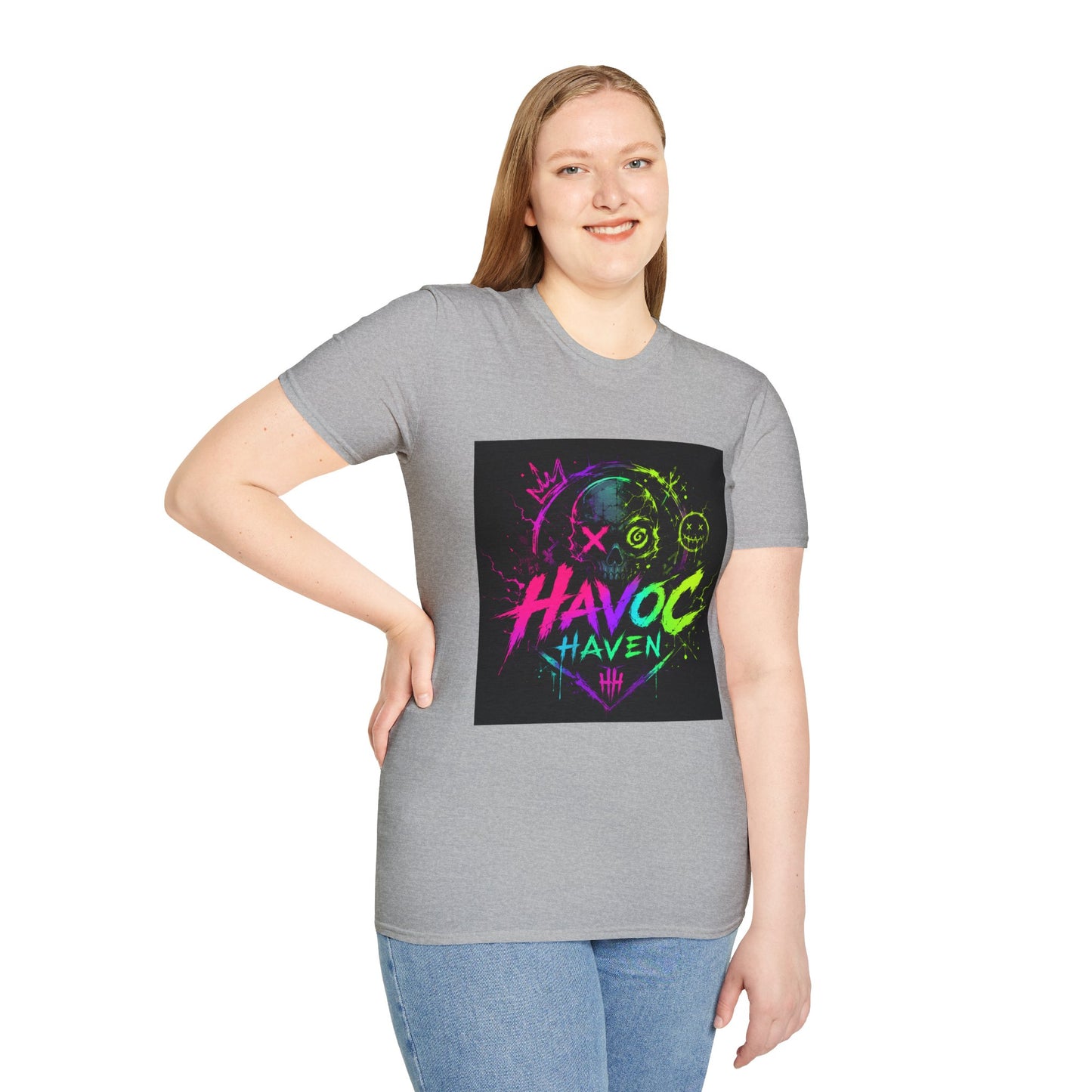 Havoc Haven Neon Skull T-Shirt