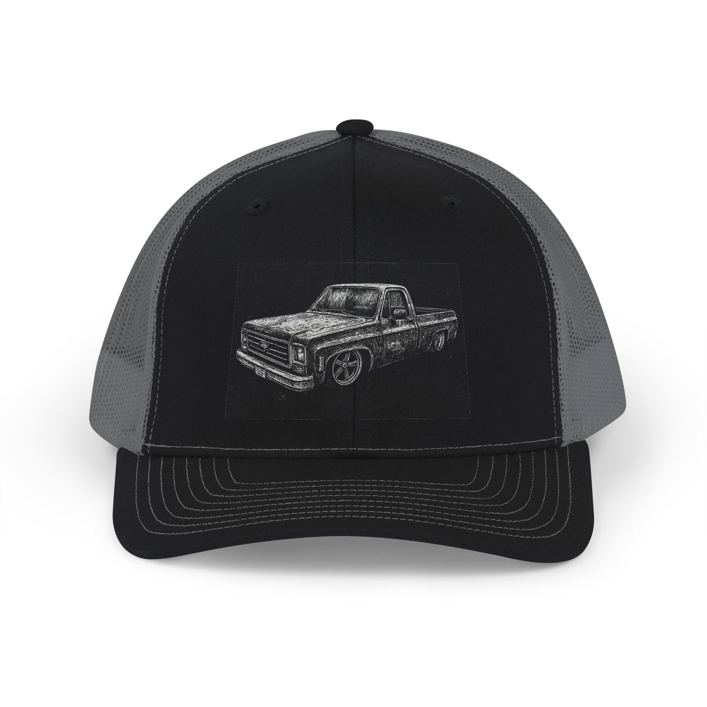 Vintage Pickup sketch Snapback Cap