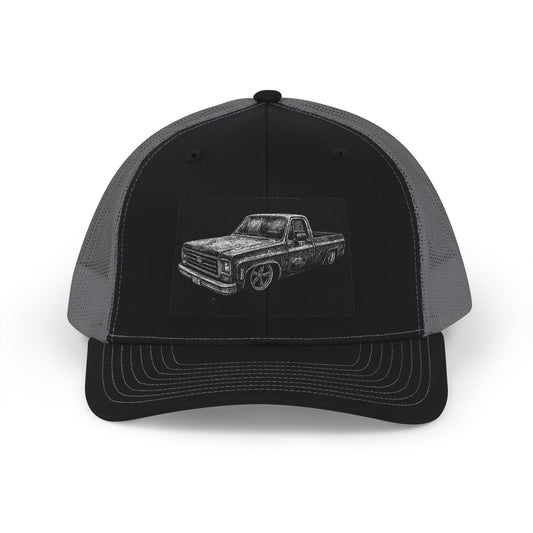 Vintage Pickup sketch Snapback Cap