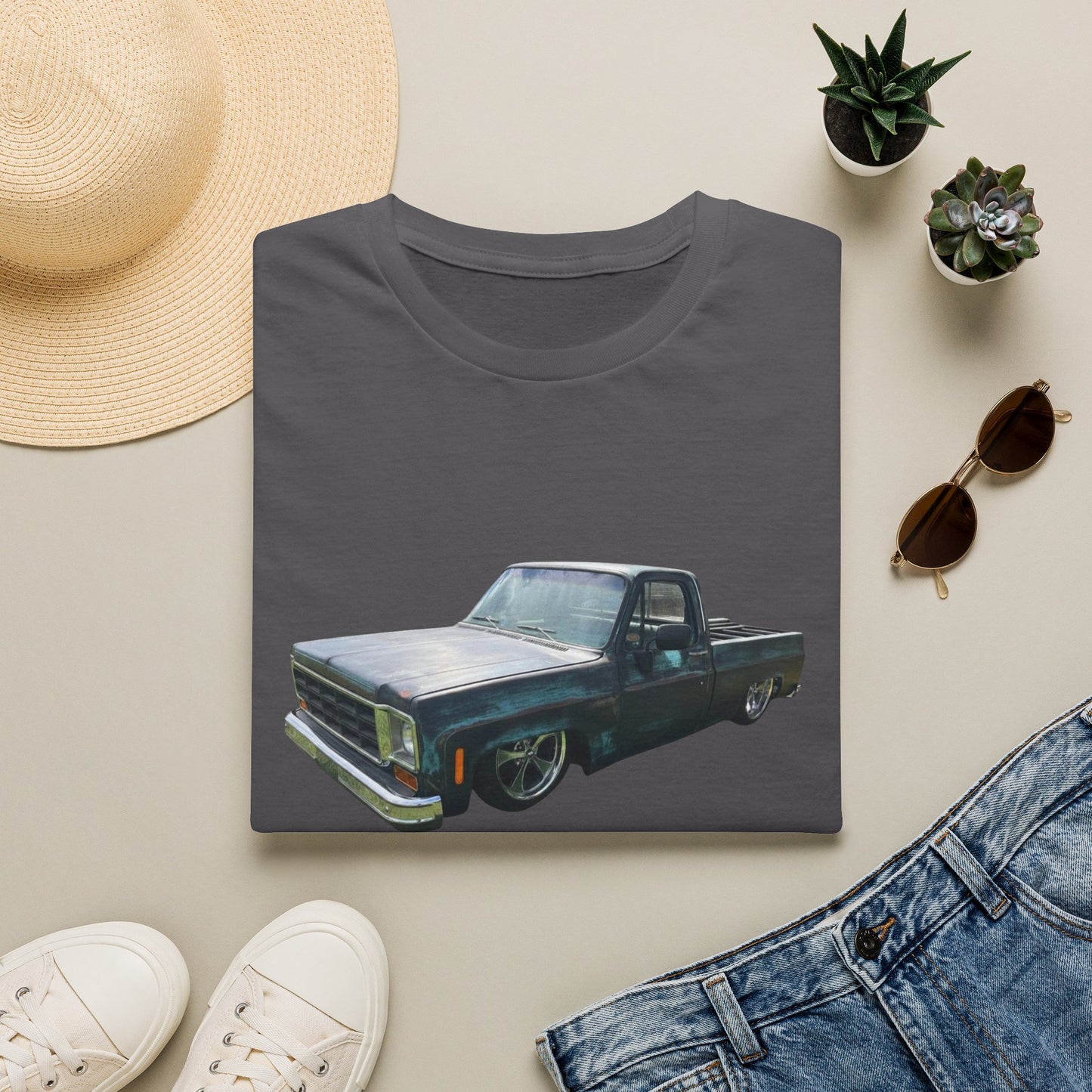 Classic Lowrider Pickup Truck T‑Shirt