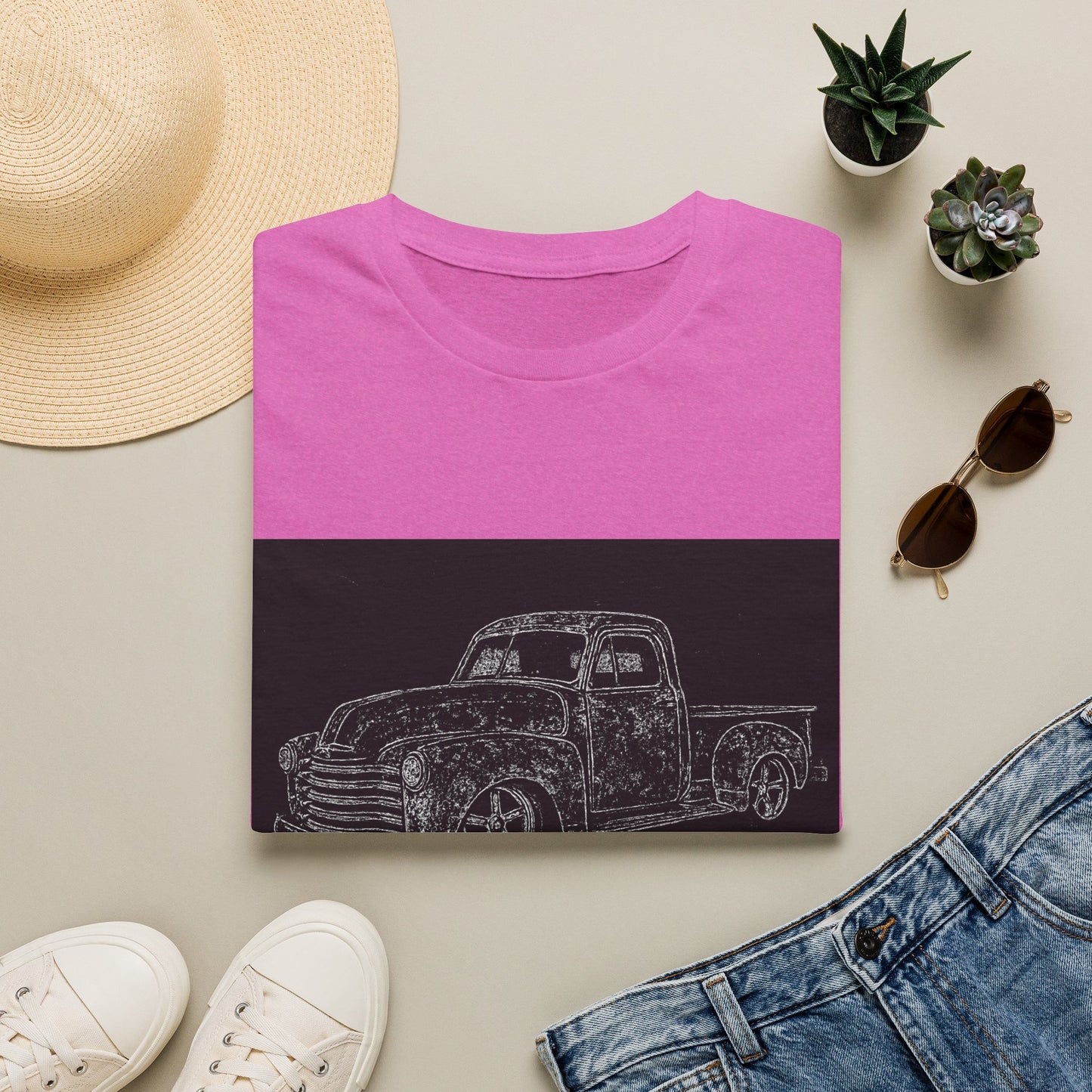 Vintage Pickup Sketch T-Shirt