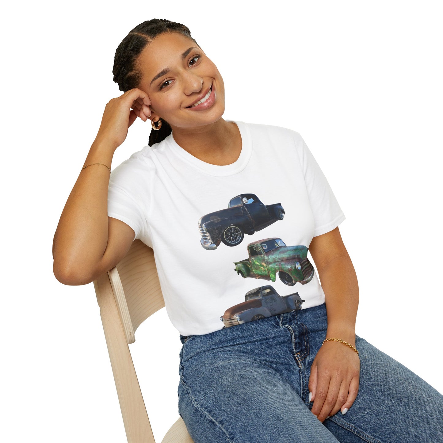 Vintage Lowered Pickup Truck trio T-Shirt