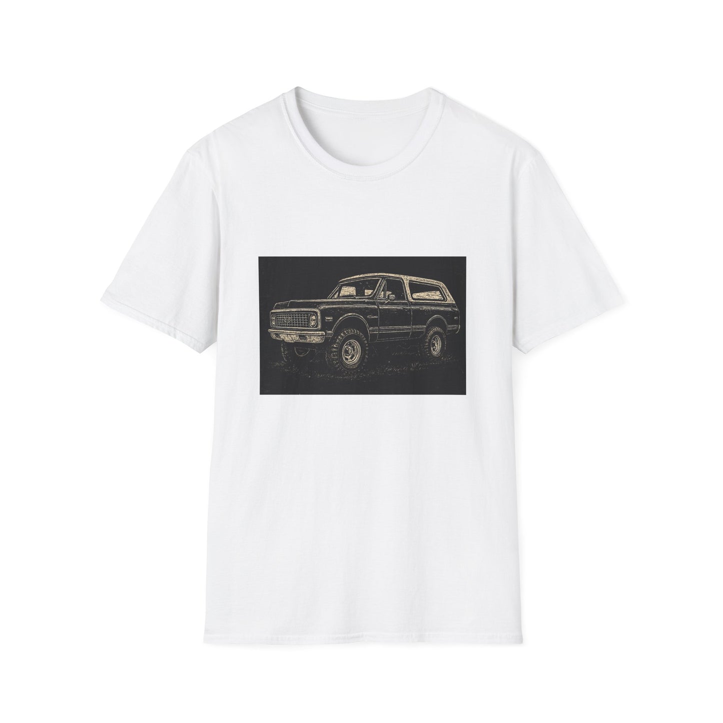 Vintage Truck w Topper Illustration T-Shirt