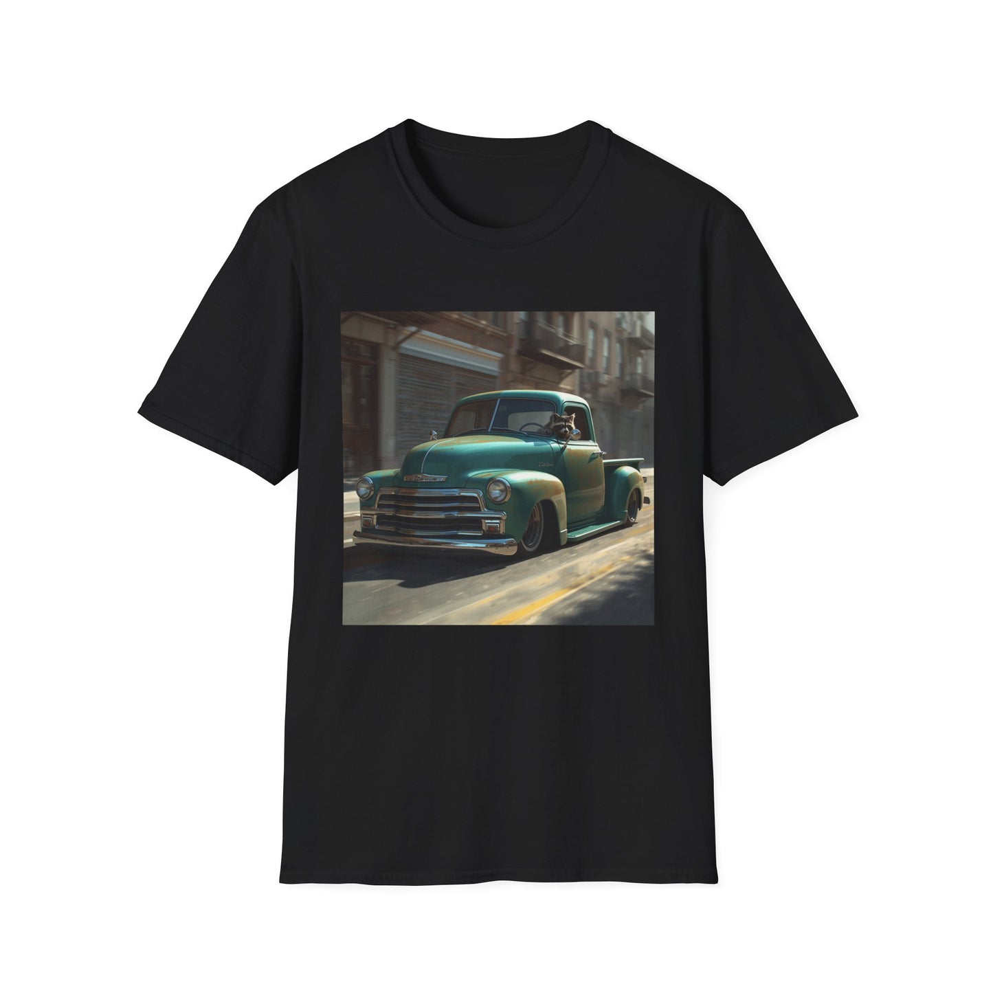 Raccoon Driving Truck T-Shirt