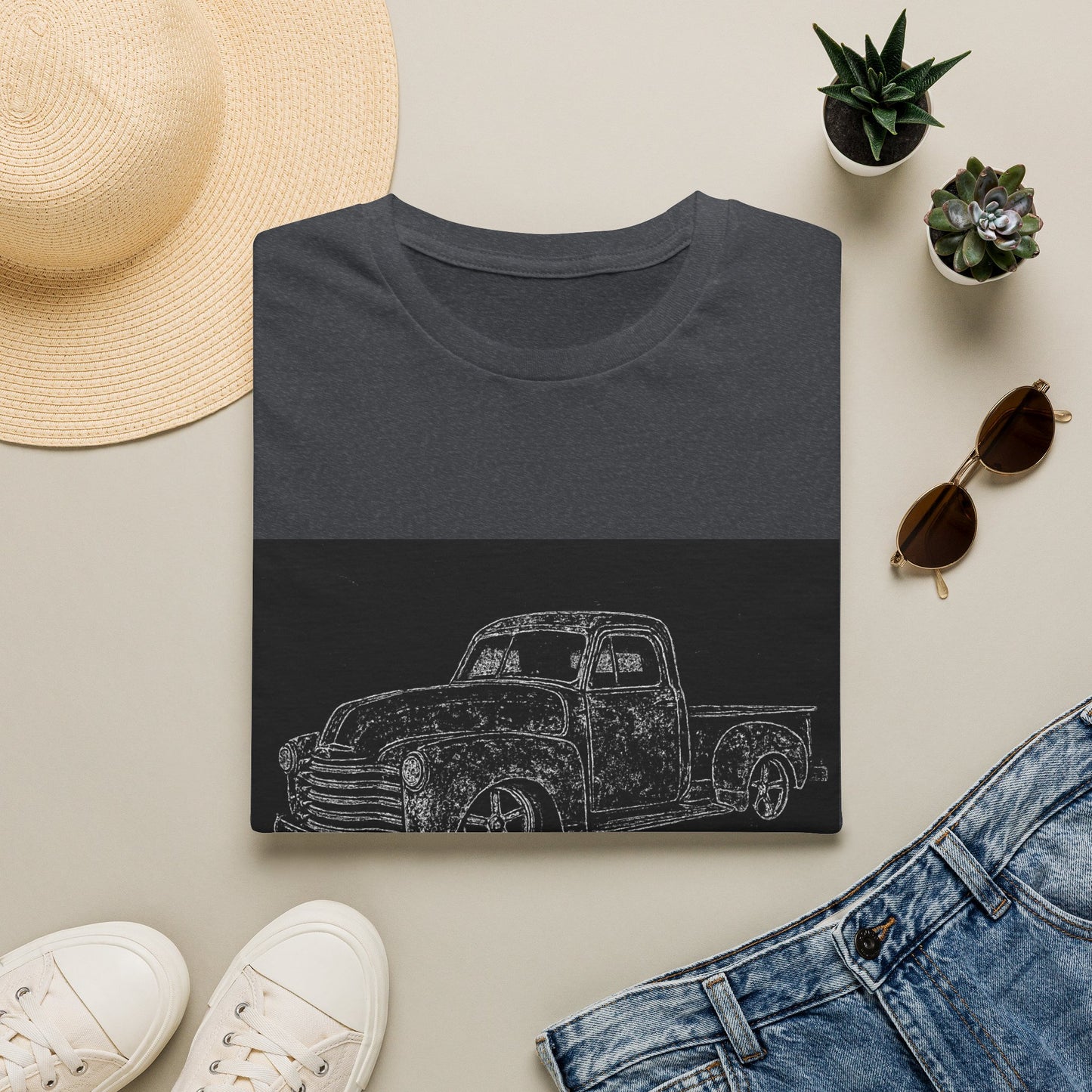 Vintage Pickup Sketch T-Shirt