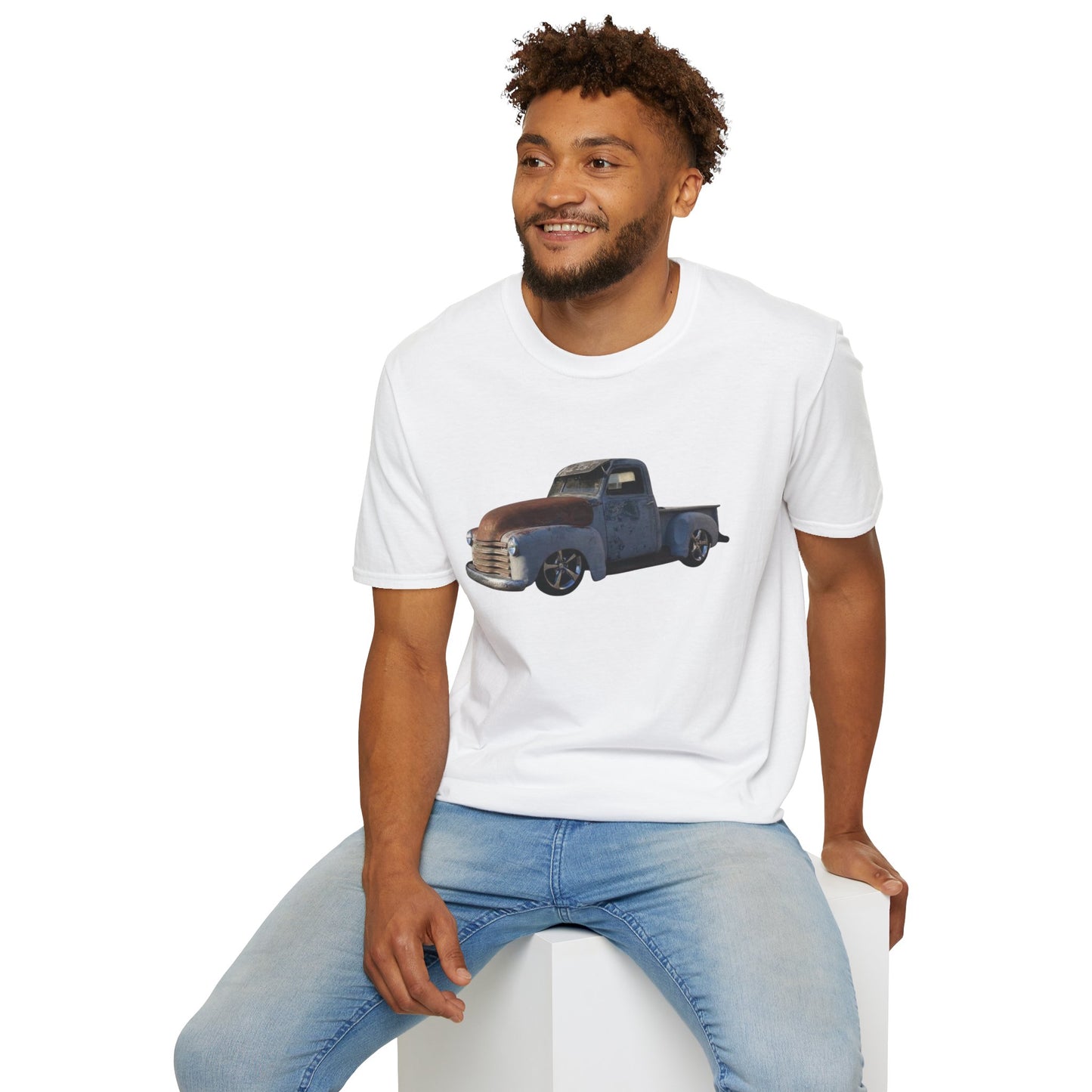 Vintage Lowered Grey Pickup Truck T-Shirt