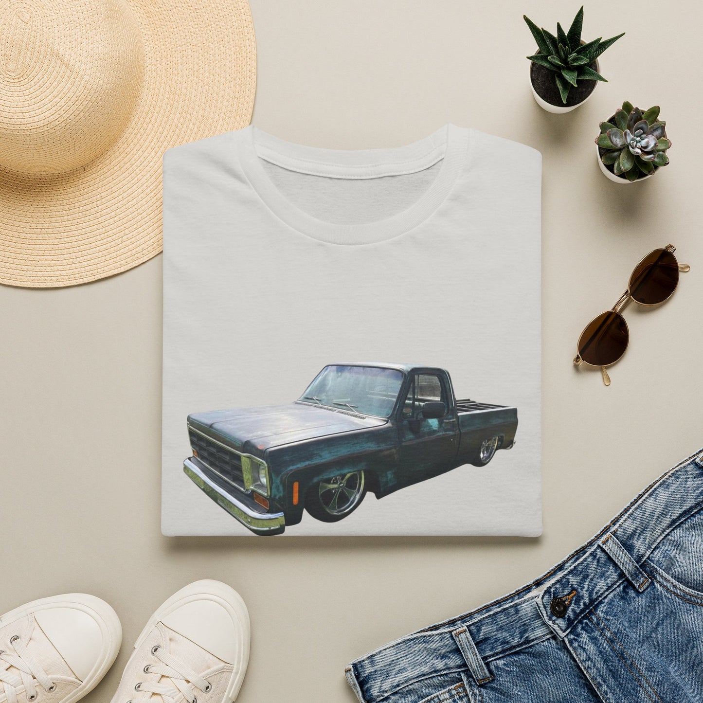Classic Lowrider Pickup Truck T‑Shirt