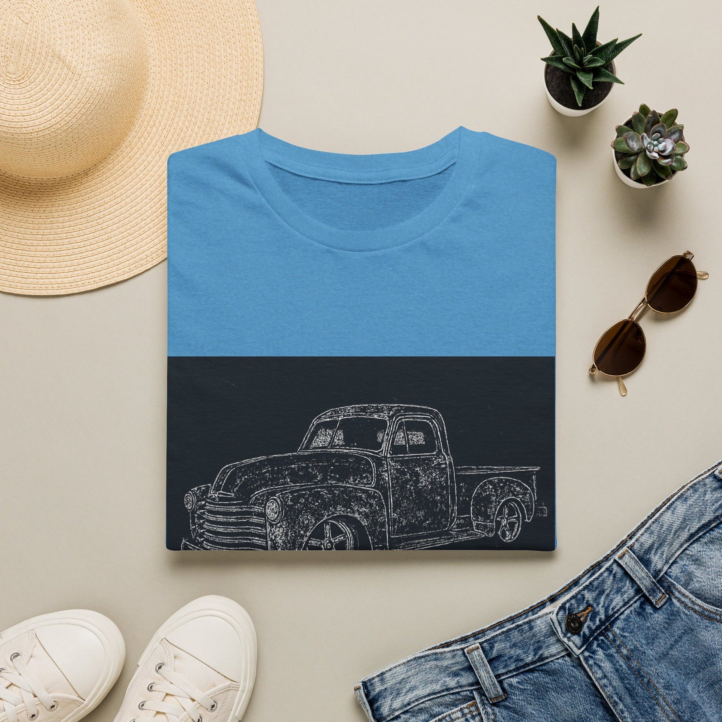 Vintage Pickup Sketch T-Shirt