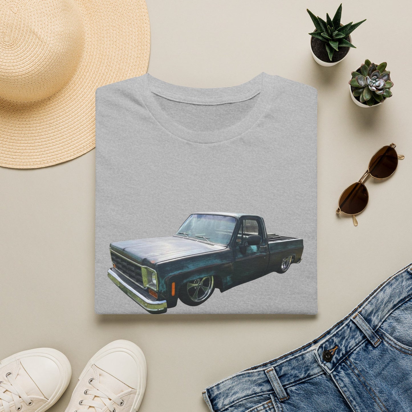Classic Lowrider Pickup Truck T‑Shirt