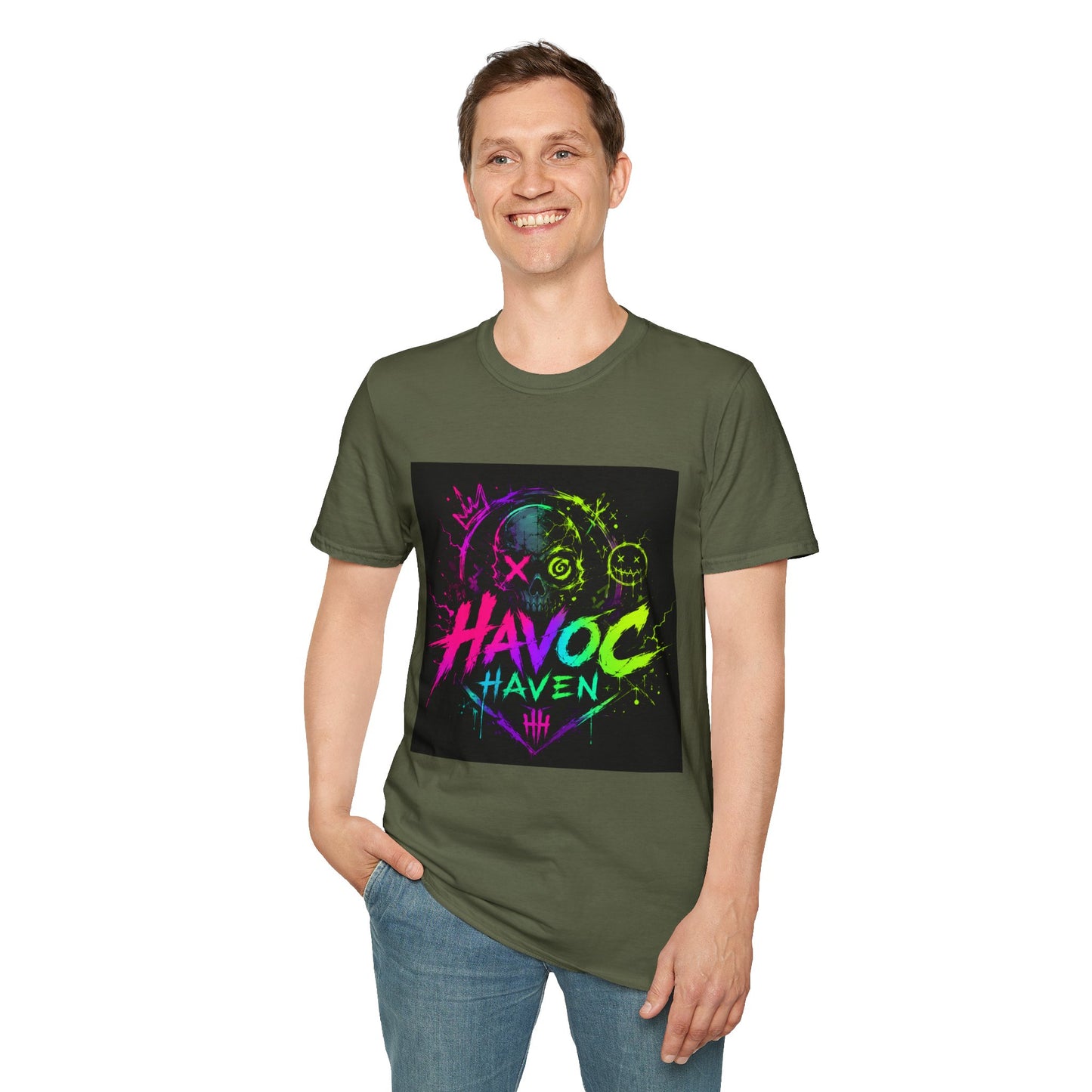 Havoc Haven Neon Skull T-Shirt