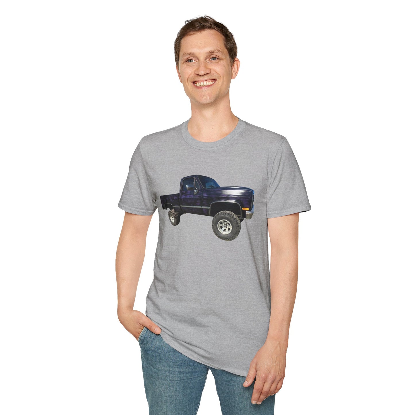 Vintage Lifted Black/Purple Truck T-Shirt