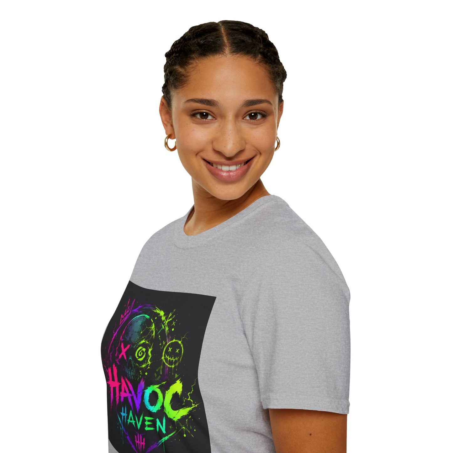 Havoc Haven Neon Skull T-Shirt