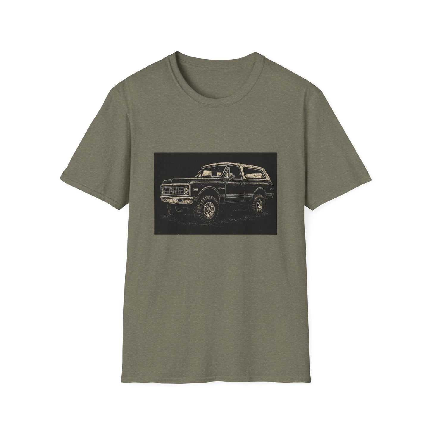 Vintage Truck w Topper Illustration T-Shirt
