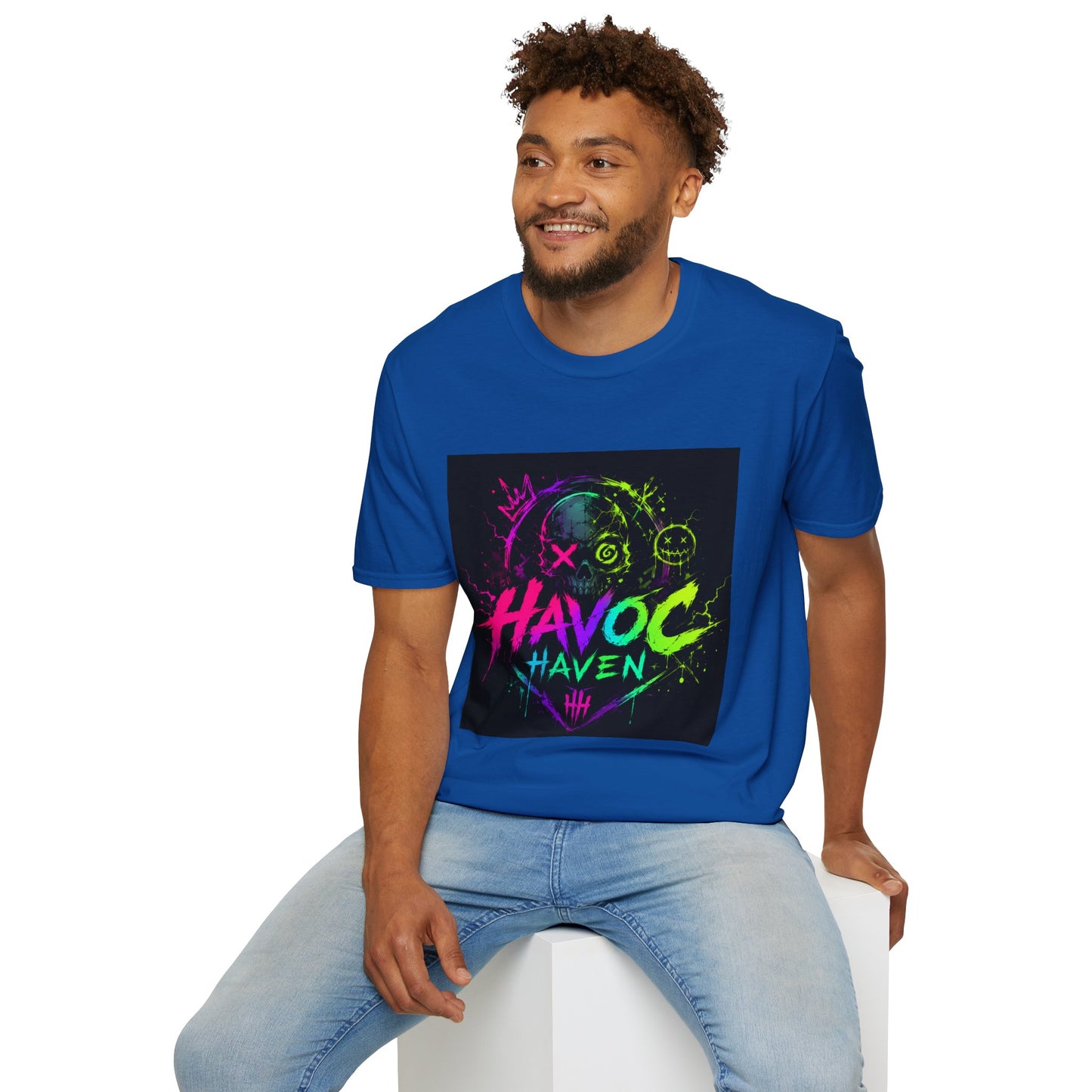 Havoc Haven Neon Skull T-Shirt