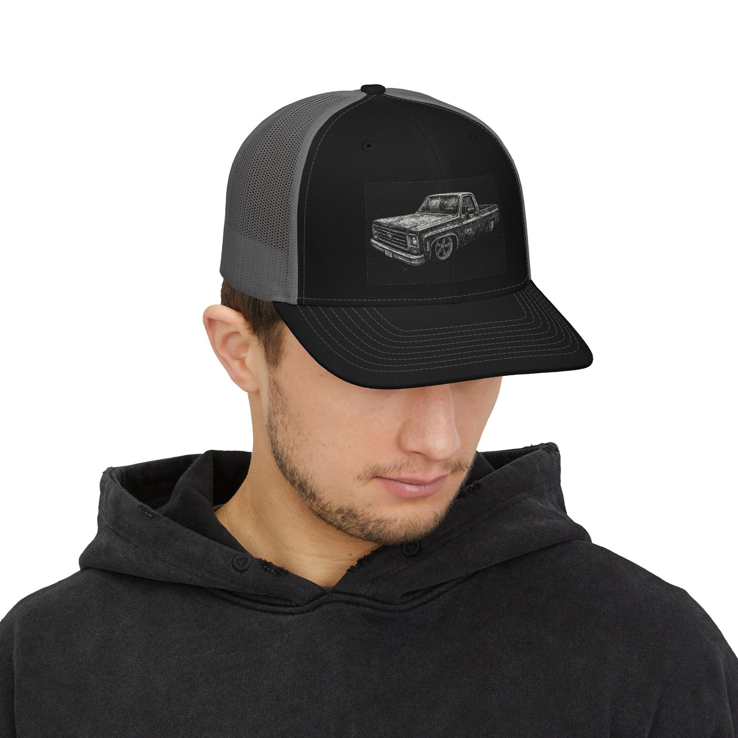 Vintage Pickup sketch Snapback Cap