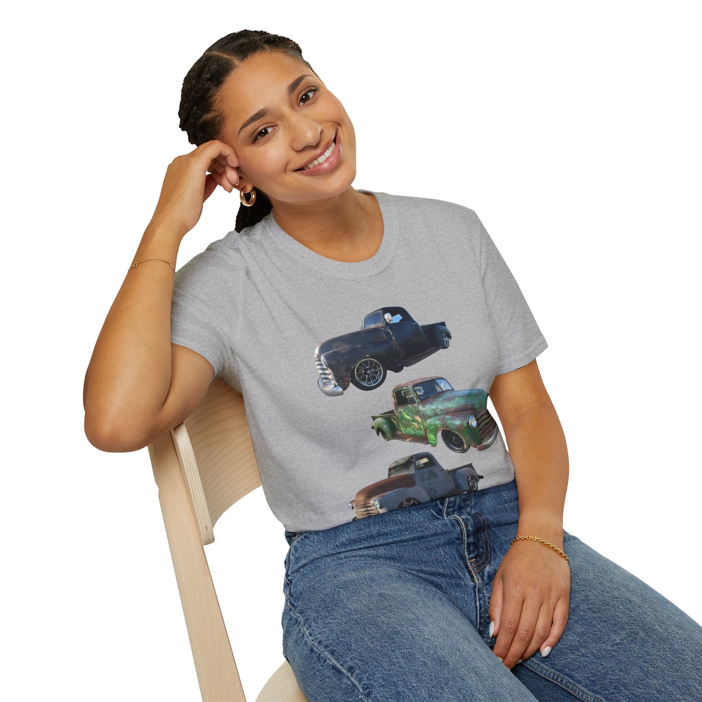 Vintage Lowered Pickup Truck trio T-Shirt