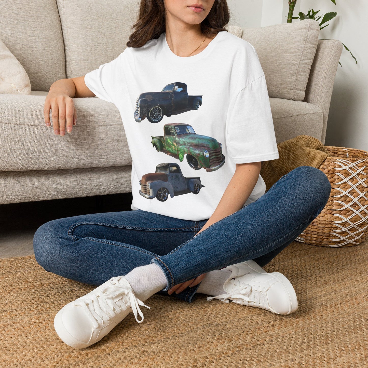 Vintage Lowered Pickup Truck trio T-Shirt