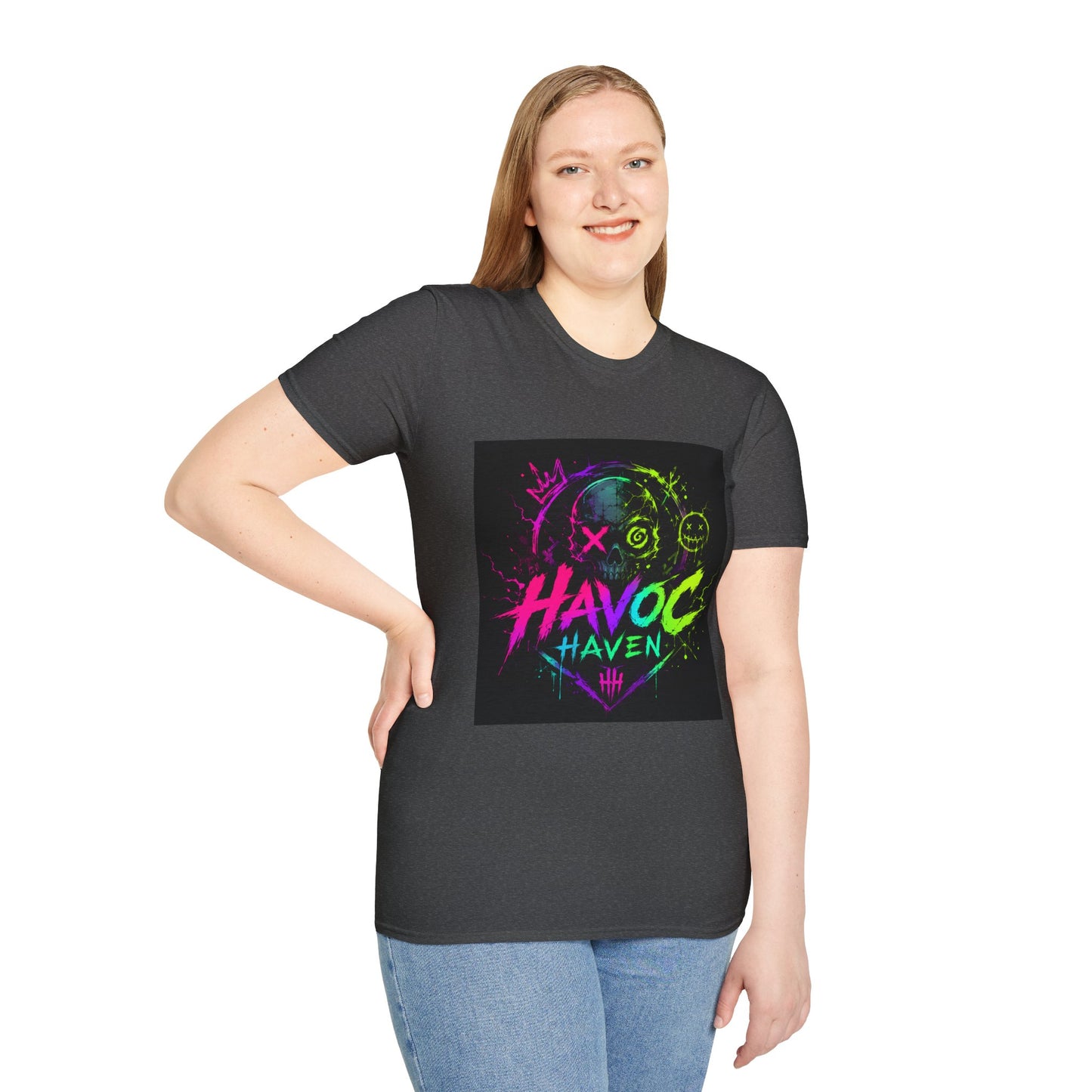 Havoc Haven Neon Skull T-Shirt