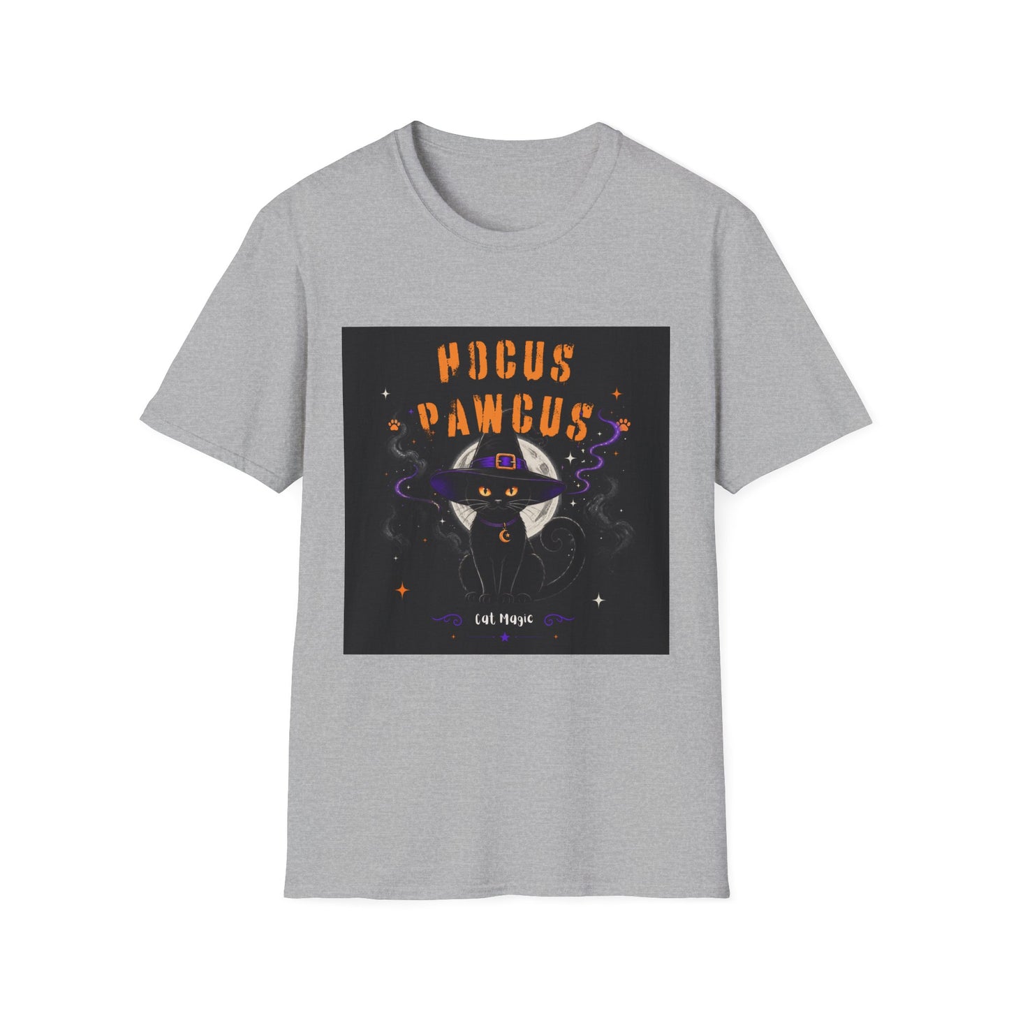 Hocus Pawcus T-Shirt — Cute Witch Cat Halloween Tee