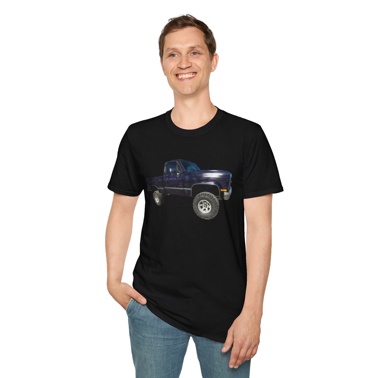 Vintage Lifted Black/Purple Truck T-Shirt