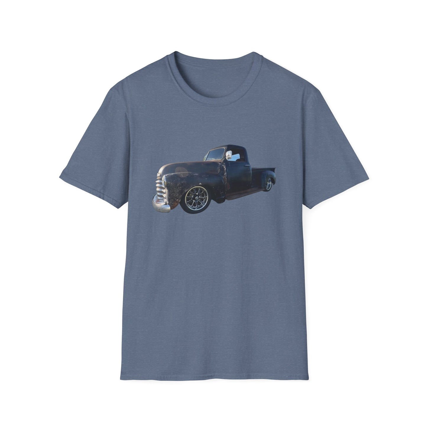 Vintage Lowered Black Pickup Truck T-Shirt