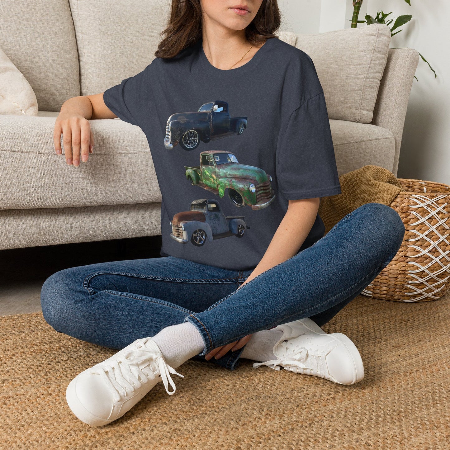 Vintage Lowered Pickup Truck trio T-Shirt