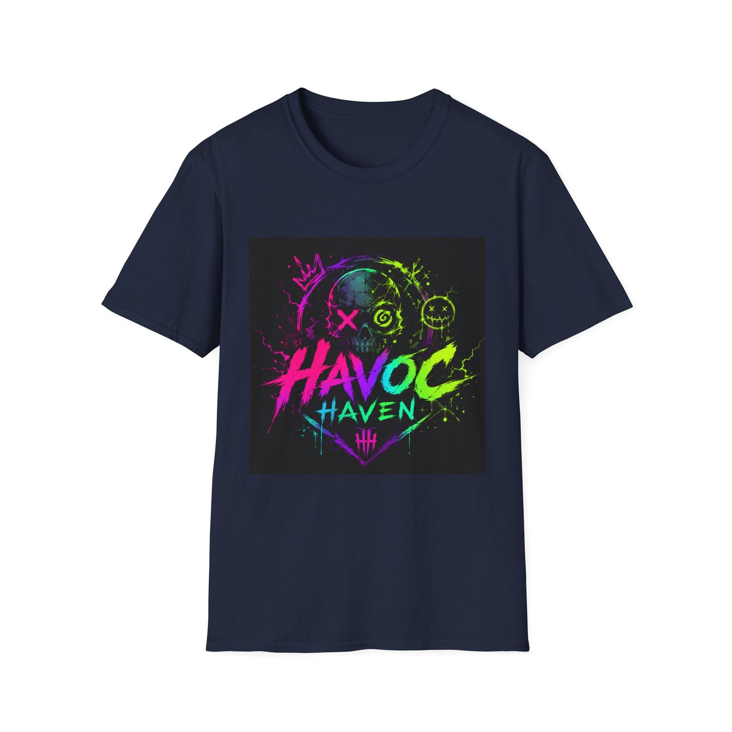 Havoc Haven Neon Skull T-Shirt