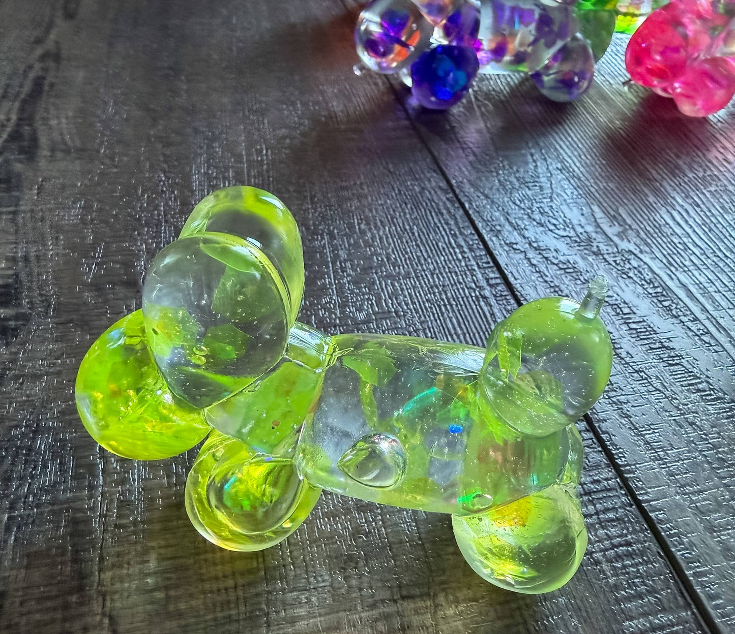 Squishy Glitter Balloon Dog