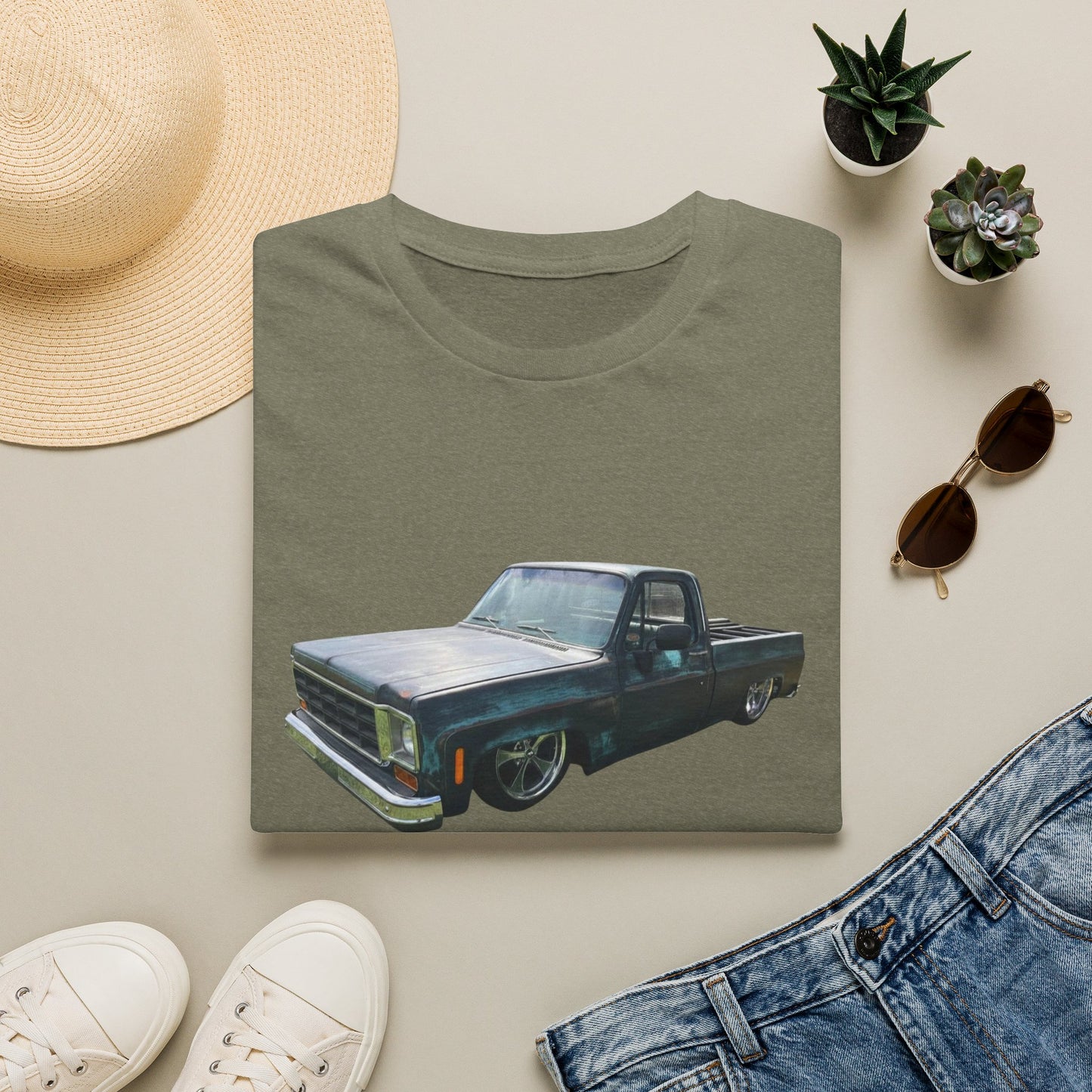 Classic Lowrider Pickup Truck T‑Shirt