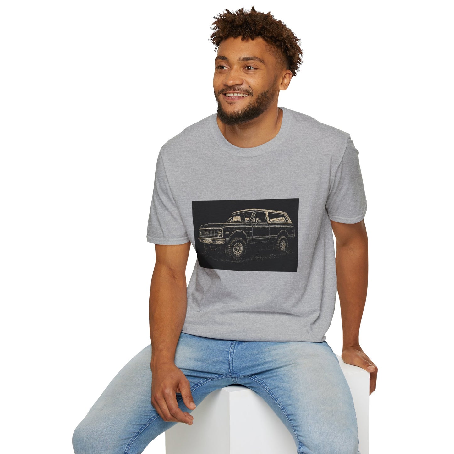 Vintage Truck w Topper Illustration T-Shirt
