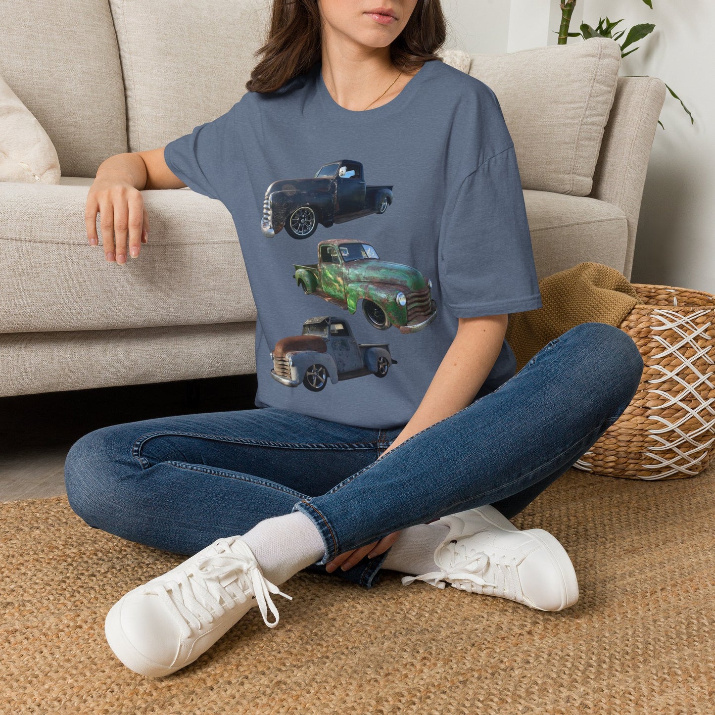 Vintage Lowered Pickup Truck trio T-Shirt