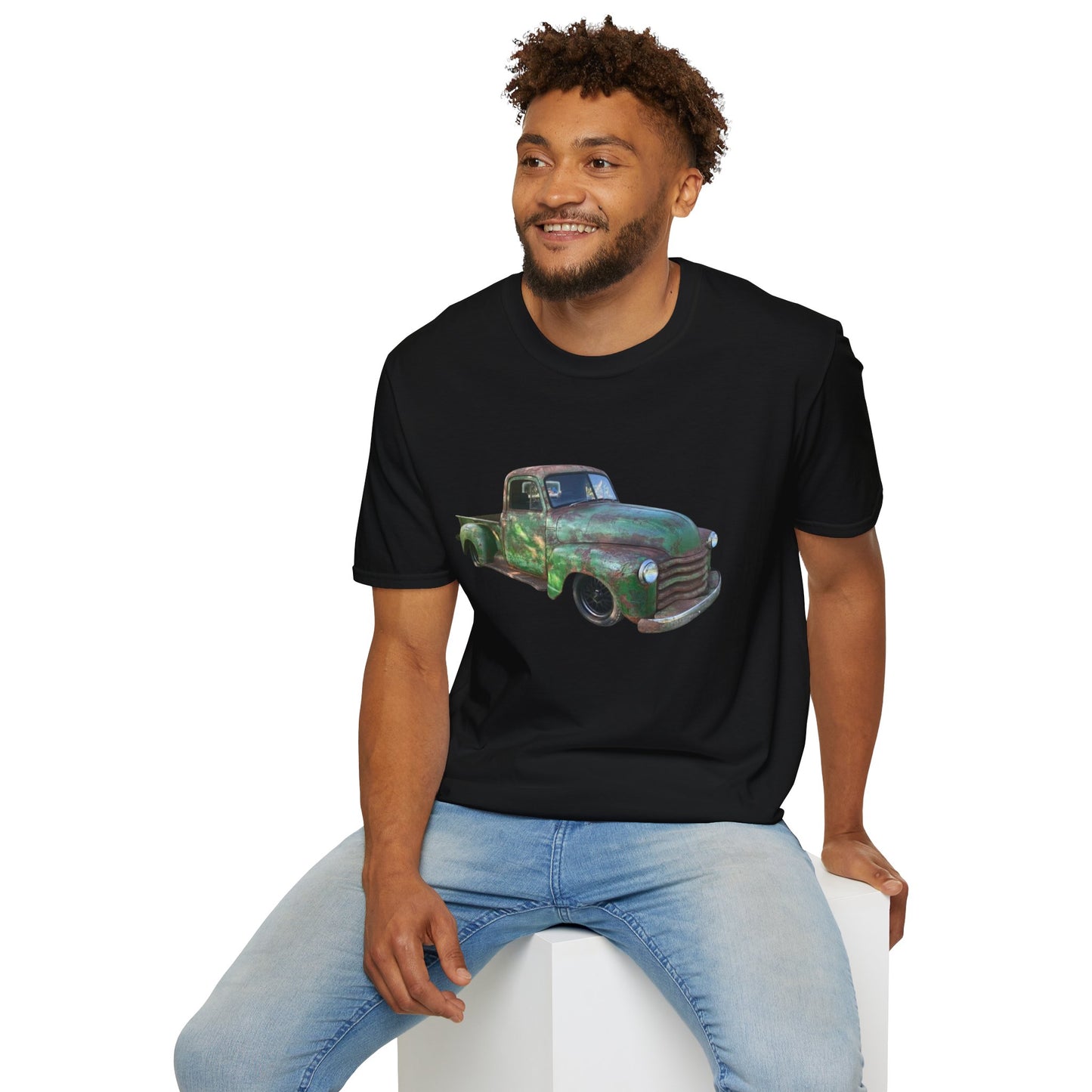 Green Lowered Vintage Pickup Truck T-Shirt