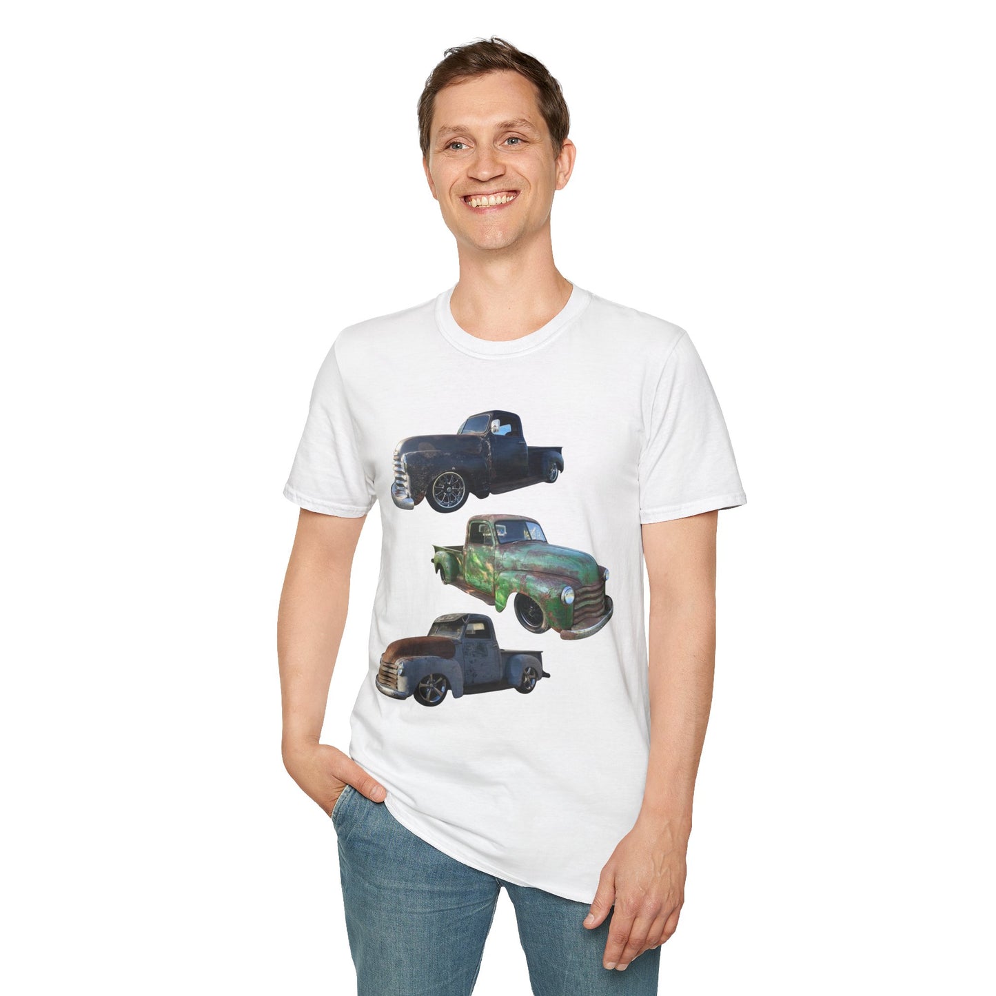 Vintage Lowered Pickup Truck trio T-Shirt