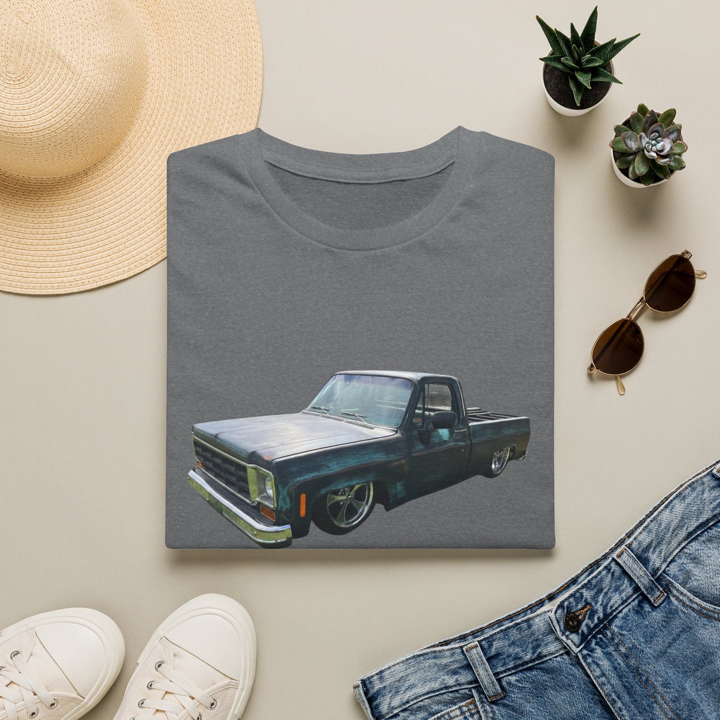 Classic Lowrider Pickup Truck T‑Shirt