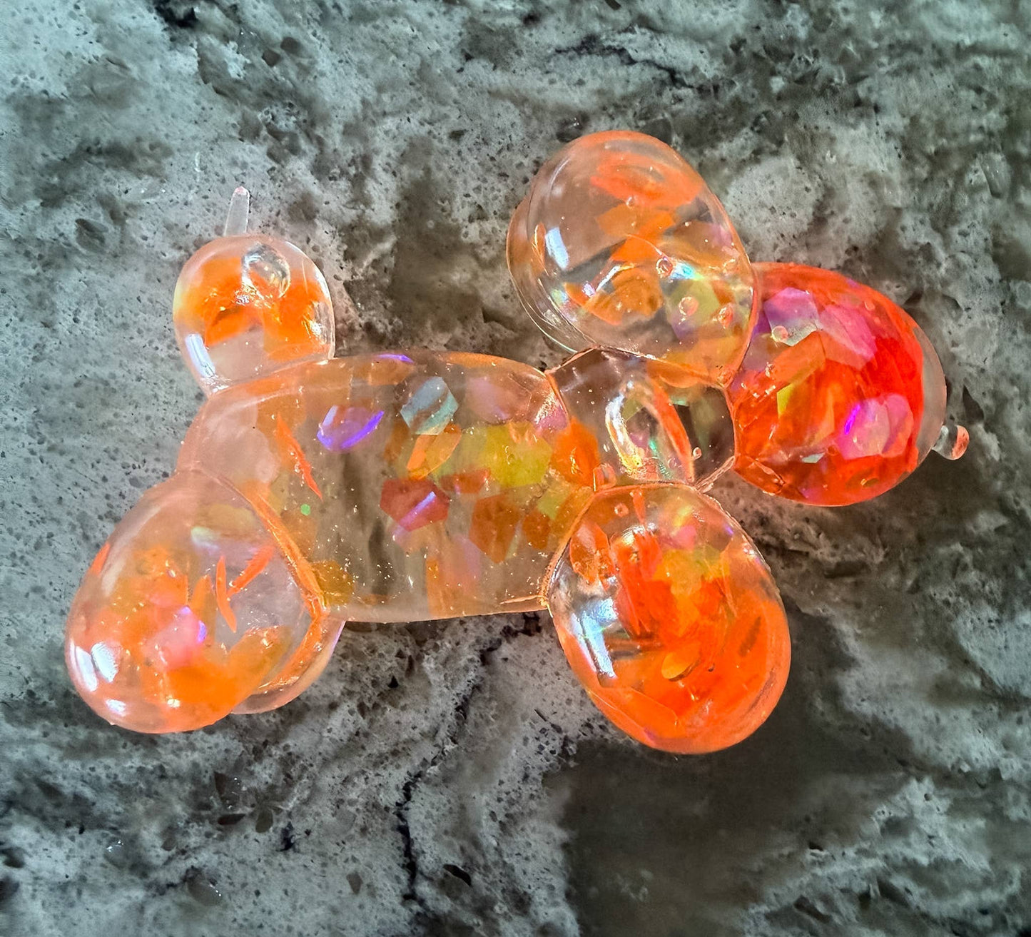 Squishy Glitter Balloon Dog