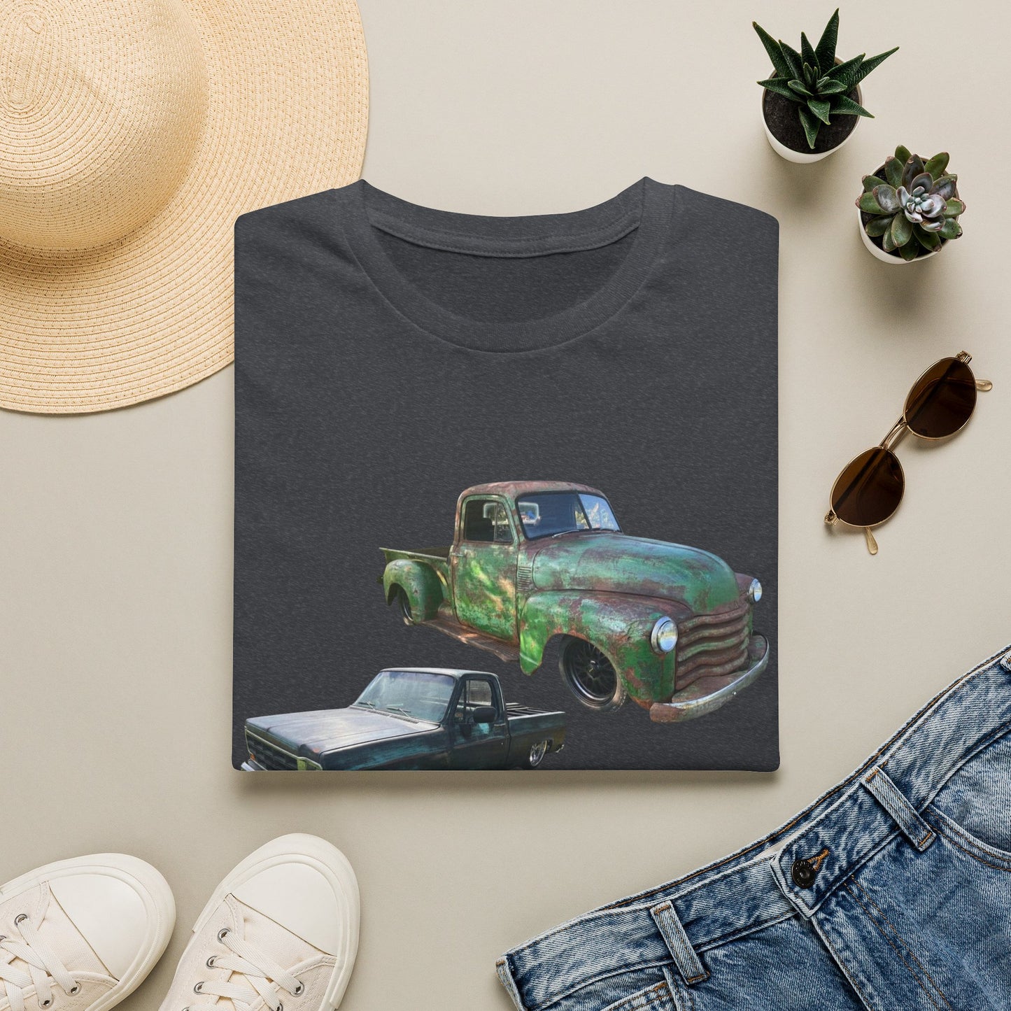 3 Classic Pickup Trucks Lowered/Lifted T-Shirt