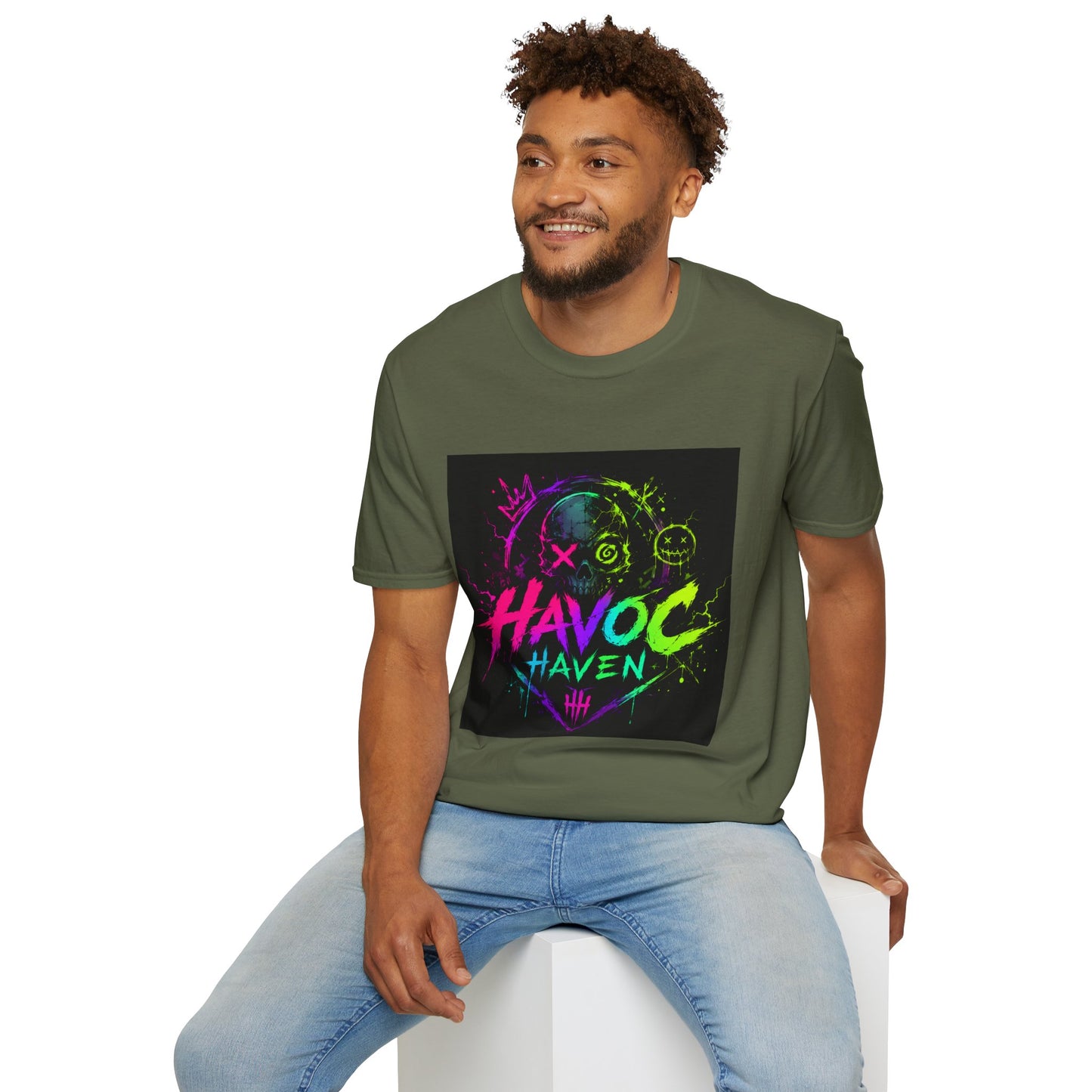 Havoc Haven Neon Skull T-Shirt