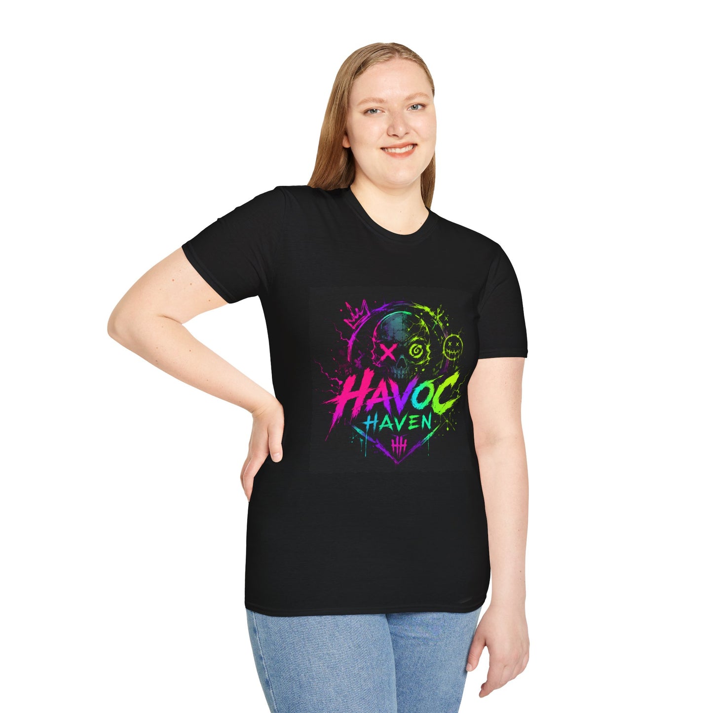 Havoc Haven Neon Skull T-Shirt