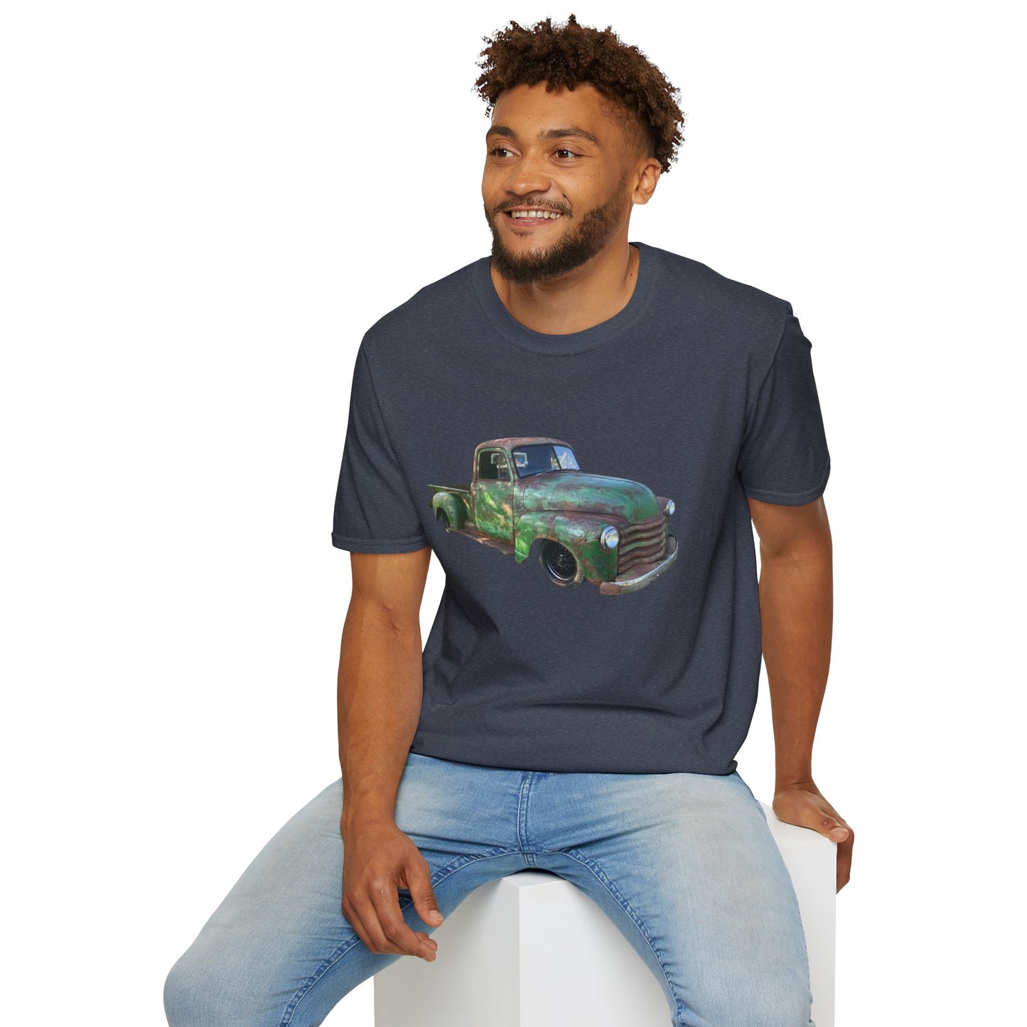 Green Lowered Vintage Pickup Truck T-Shirt