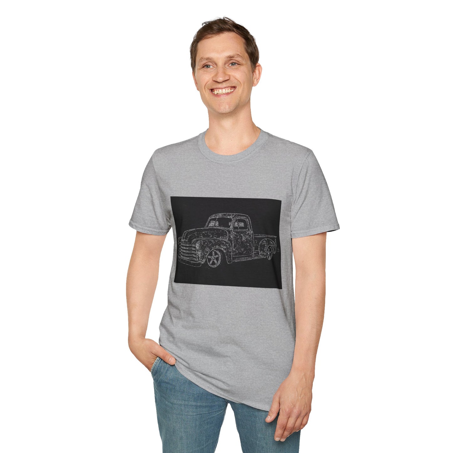 Vintage Pickup Sketch T-Shirt