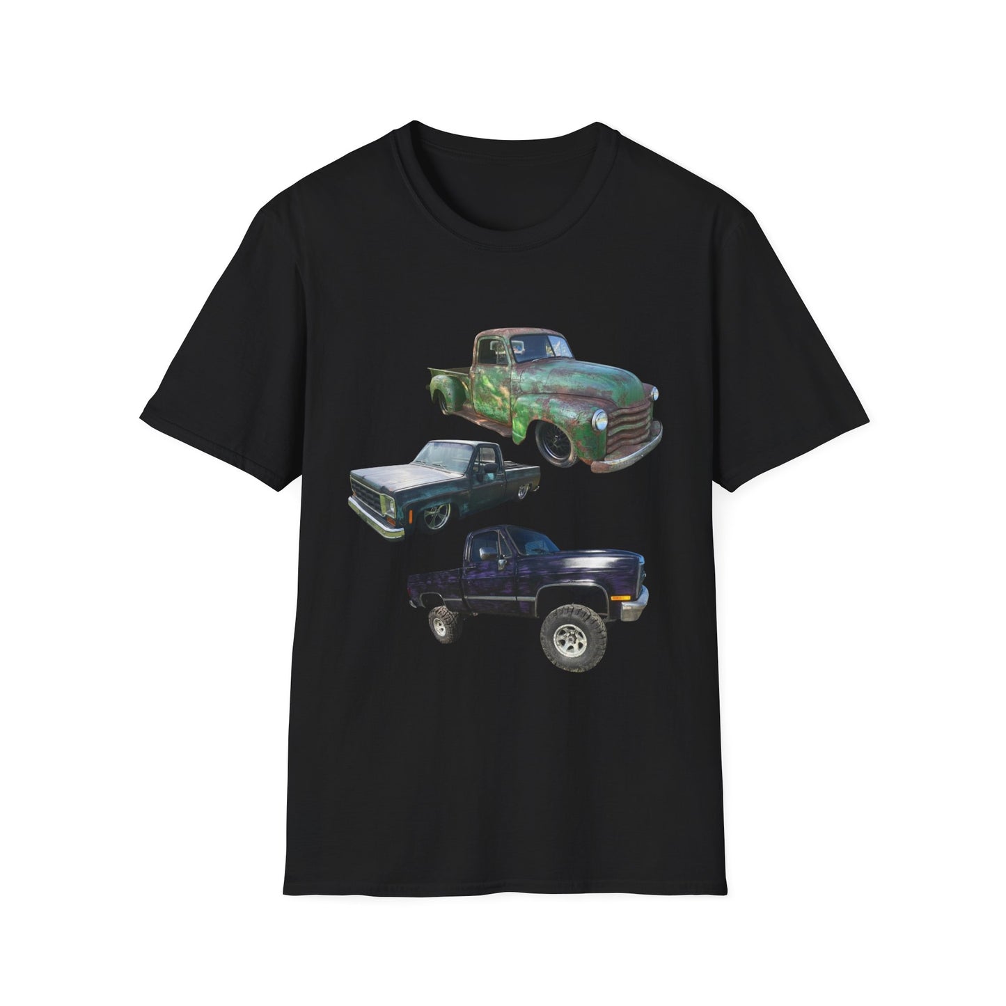 3 Classic Pickup Trucks Lowered/Lifted T-Shirt