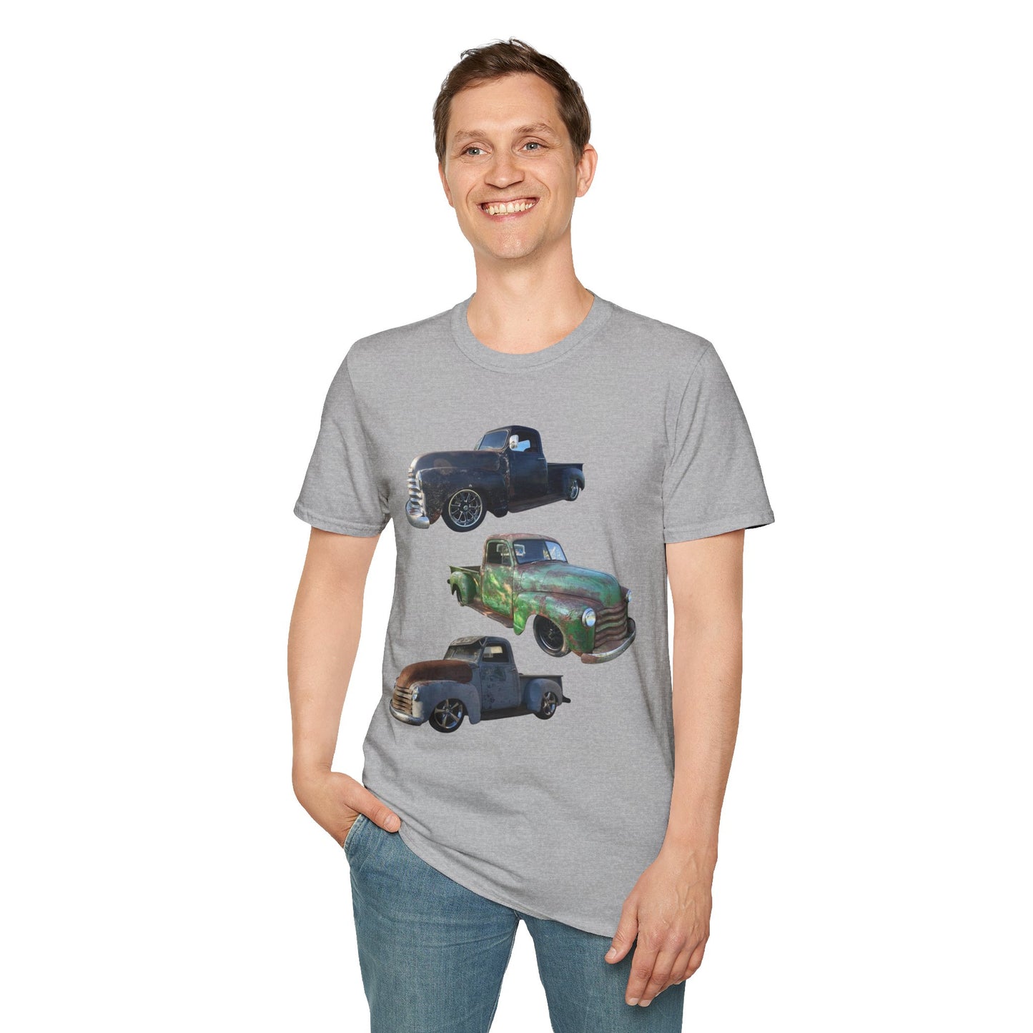 Vintage Lowered Pickup Truck trio T-Shirt